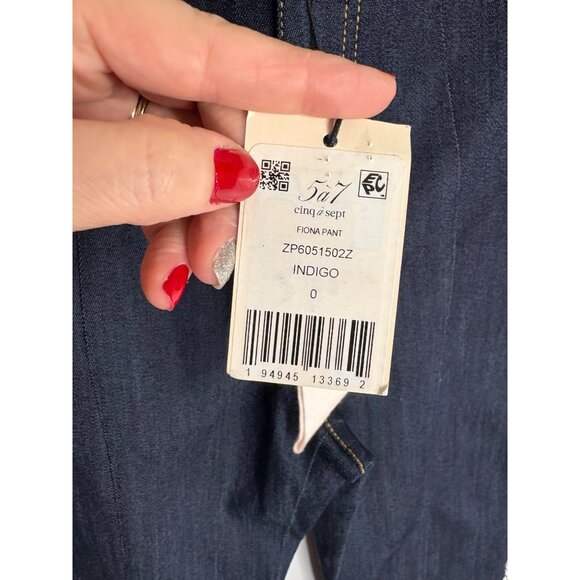 NWT Cinq a Sept Fiona Studded jeans in Indigo-sz 0 - Picture 5 of 12